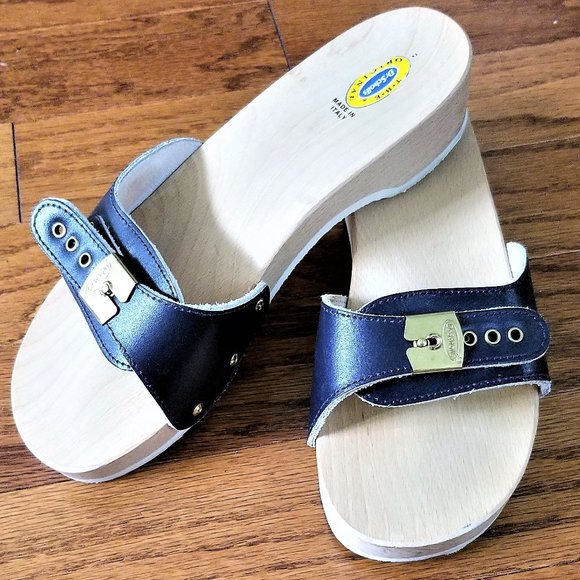Dr. Scholl's Shoes Dr Scholls Sandals Vintage Original Wooden 97s